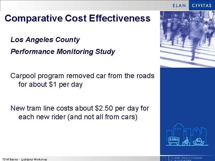 Comparative Cost Effectiveness Los Angeles County Performance Monitoring Study Carpool program removed car from Comparative Cost Effectiveness Los Angeles County Performance Monitoring Study Carpool program removed car from