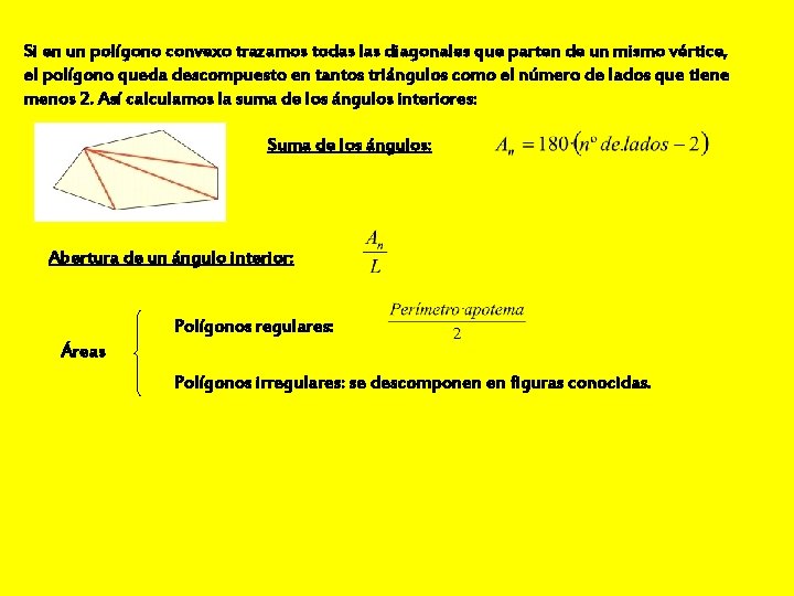 Si en un polígono convexo trazamos todas las diagonales que parten de un mismo