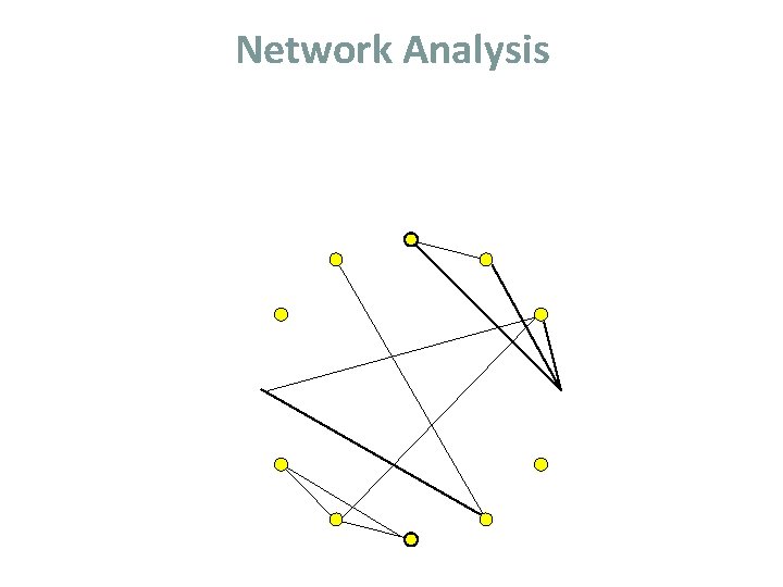Network Analysis Network Analysis