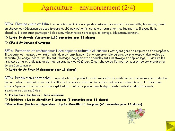 Agriculture – environnement (2/4) BEPA Élevage canin et félin : cet ouvrier qualifié s'occupe