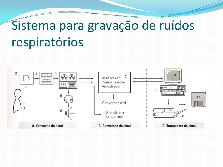 Sistema para gravação de ruídos respiratórios 