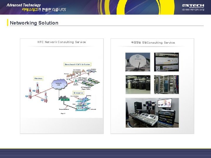 Networking Solution HFC Network Consulting Service 위성, 방송 전송Consulting Service 