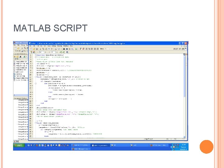 MATLAB SCRIPT 