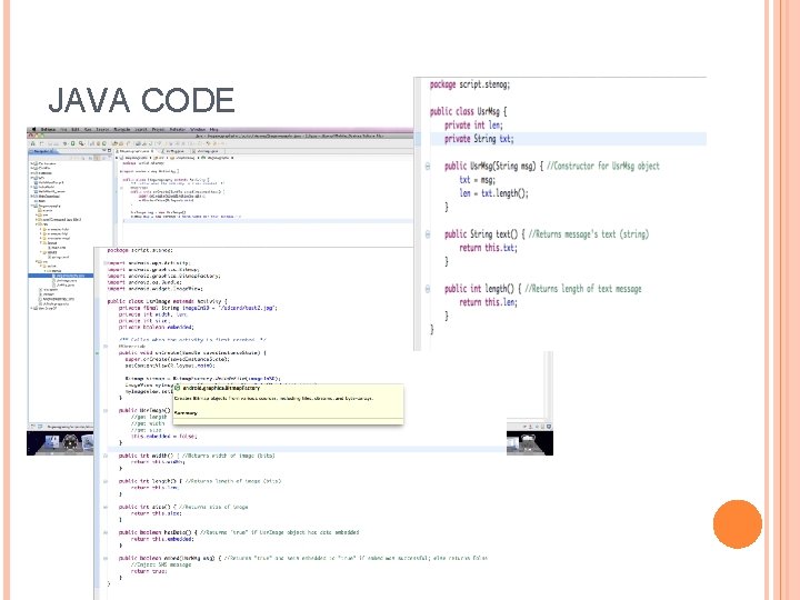 JAVA CODE 