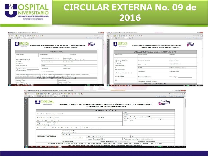 CIRCULAR EXTERNA No. 09 de 2016 