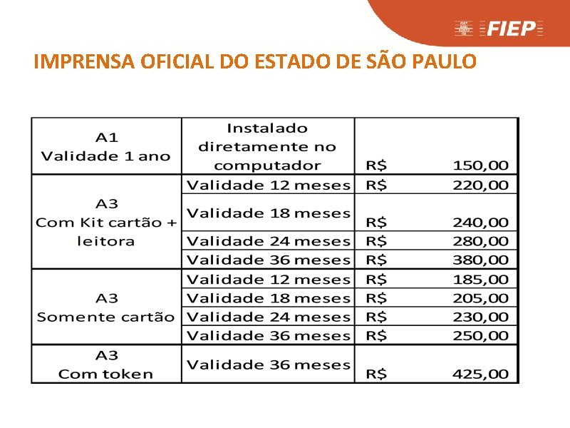 IMPRENSA OFICIAL DO ESTADO DE SÃO PAULO 