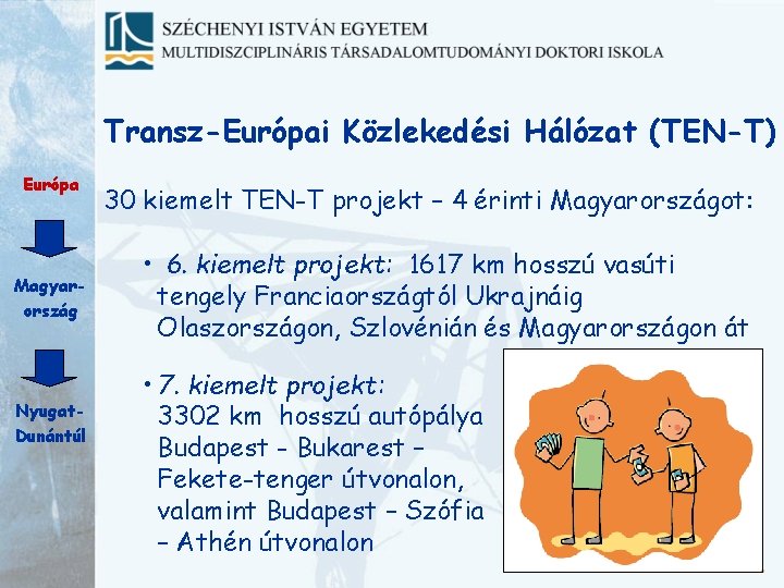 Transz-Európai Közlekedési Hálózat (TEN-T) Európa Magyarország Nyugat. Dunántúl 30 kiemelt TEN-T projekt – 4