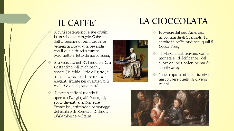 IL CAFFE’ v Alcuni sostengono le sue origini islamiche: l’arcangelo Gabriele dall’infusione di semi