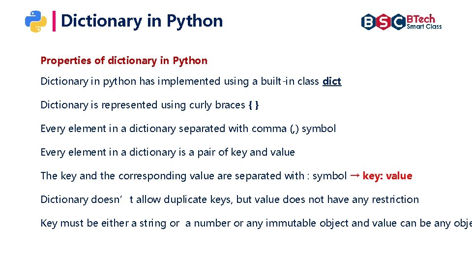 Dictionary in Python Properties of dictionary in Python Dictionary in python has implemented using Dictionary in Python Properties of dictionary in Python Dictionary in python has implemented using