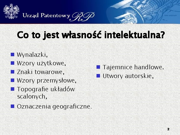 Co to jest własność intelektualna? Wynalazki, Wzory użytkowe, Znaki towarowe, Wzory przemysłowe, Topografie układów