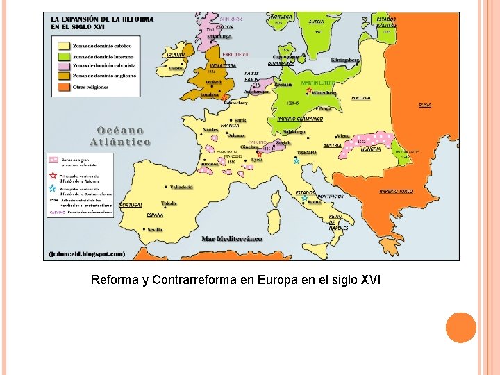 Reforma y Contrarreforma en Europa en el siglo XVI 