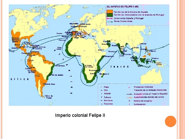 Imperio colonial Felipe II 