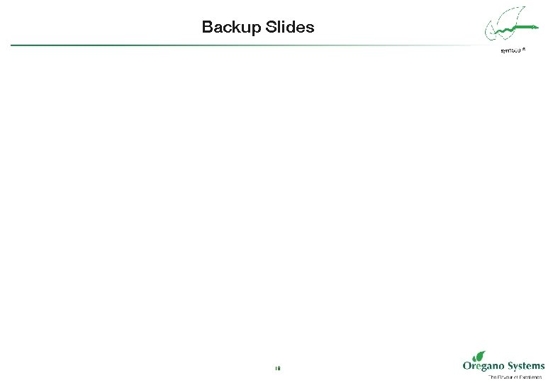 Backup Slides 18 