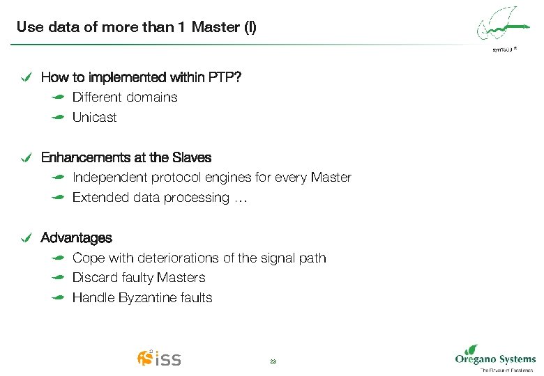 Use data of more than 1 Master (I) e How to implemented within PTP?