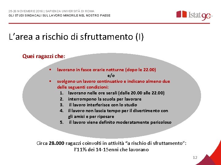 25 -26 NOVEMBRE 2016 | SAPIENZA UNIVERSITÀ DI ROMA GLI STUDI SINDACALI SUL LAVORO