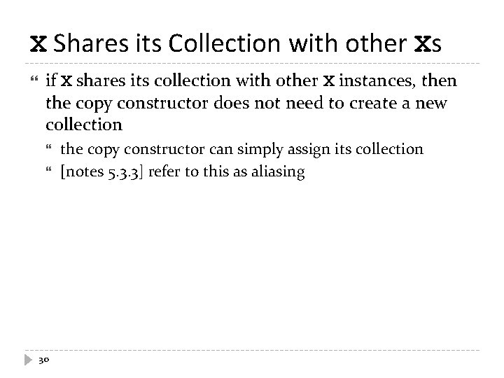 X Shares its Collection with other Xs if X shares its collection with other