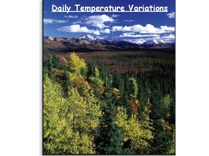 Daily Temperature Variations 