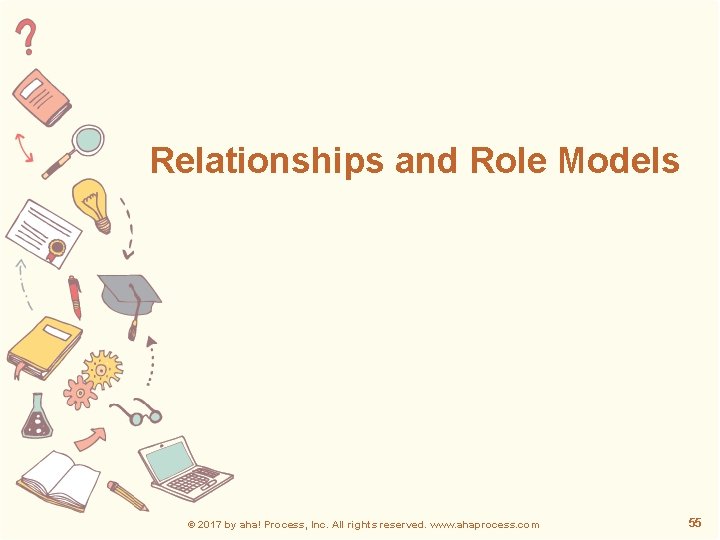 Relationships and Role Models © 2017 by aha! Process, Inc. All rights reserved. www.