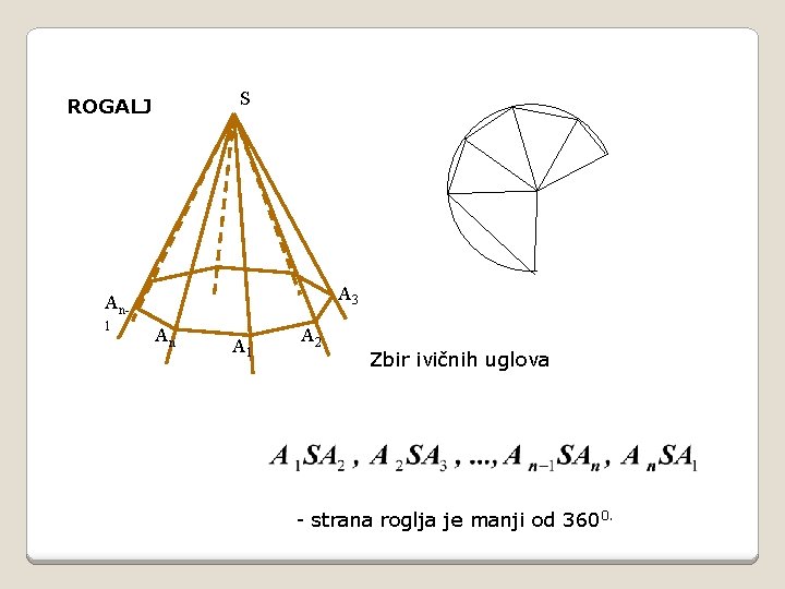 S ROGALJ A 3 An 1 An A 1 A 2 Zbir ivičnih uglova