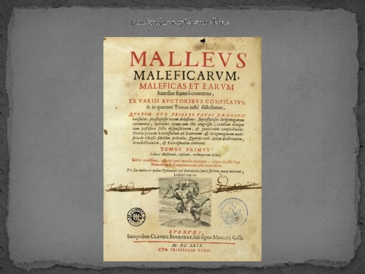 Evolution du concept de « sorcellerie » 