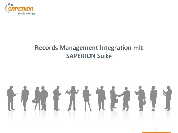 Records Management Integration mit SAPERION Suite 11 