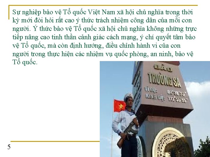 Sự nghiệp bảo vệ Tổ quốc Việt Nam xã hội chủ nghĩa trong thời