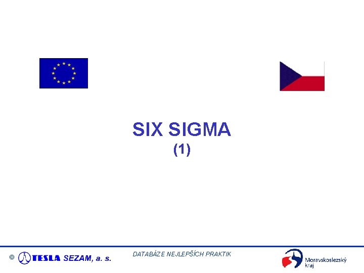 SIX SIGMA (1) © DATABÁZE NEJLEPŠÍCH PRAKTIK 