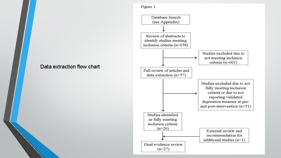 Data extraction flow chart 