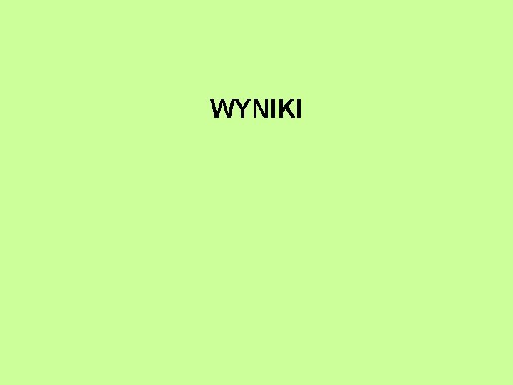 WYNIKI 