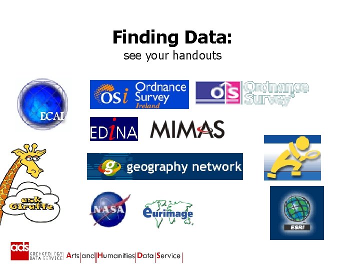 Finding Data: see your handouts This power point presentation and its contents are copyright