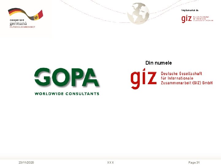 Implementat de Din numele 23/11/2020 XXX Page 31 