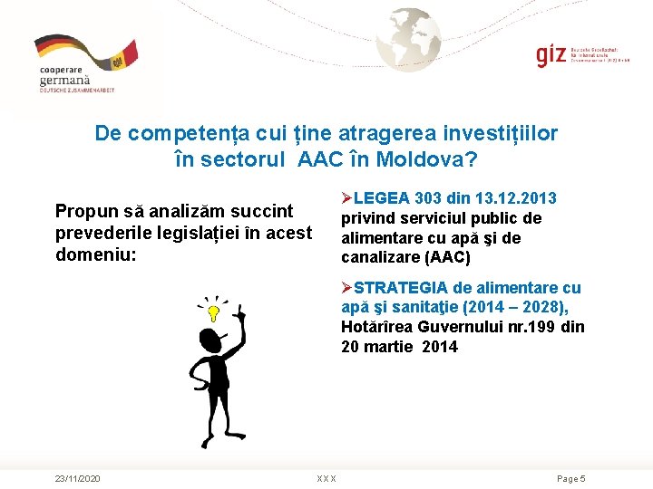 De competența cui ține atragerea investițiilor în sectorul AAC în Moldova? Propun să analizăm