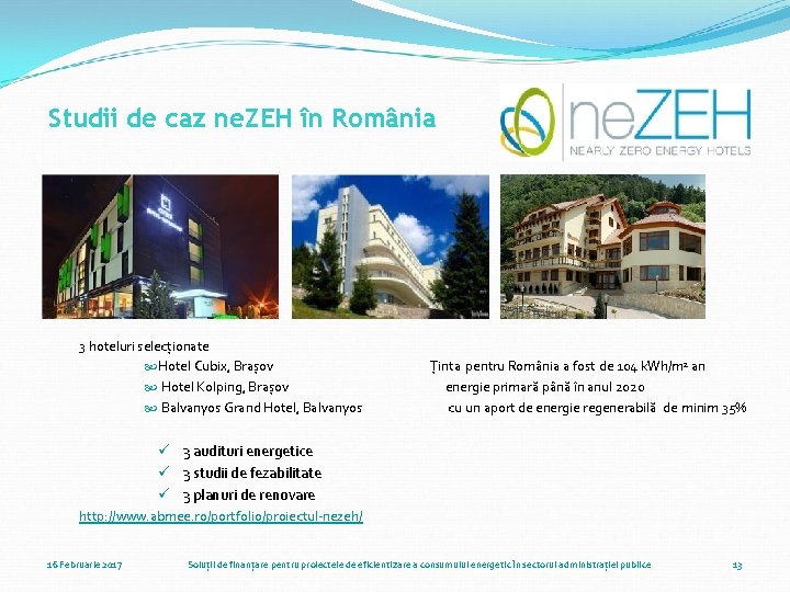 Studii de caz ne. ZEH în România 3 hoteluri selecționate Hotel Cubix, Brașov Hotel