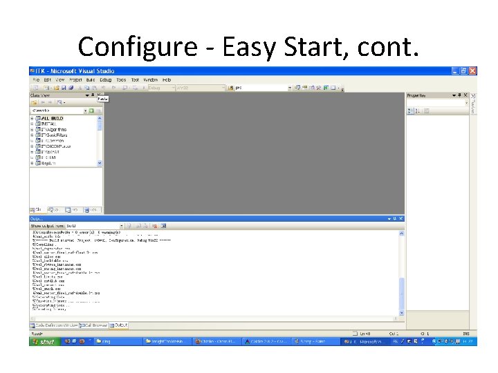 Configure - Easy Start, cont. 