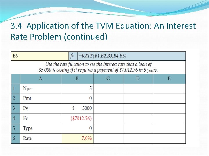 3. 4 Application of the TVM Equation: An Interest Rate Problem (continued) 3. 4 Application of the TVM Equation: An Interest Rate Problem (continued)
