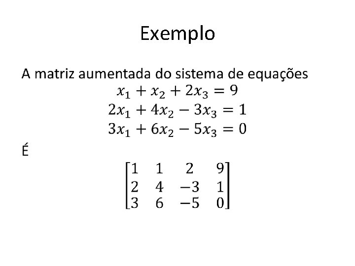 Exemplo • 