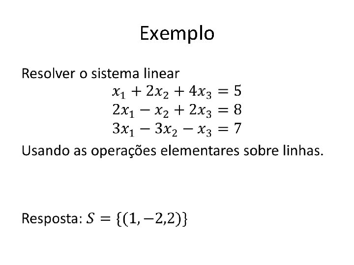 Exemplo • 