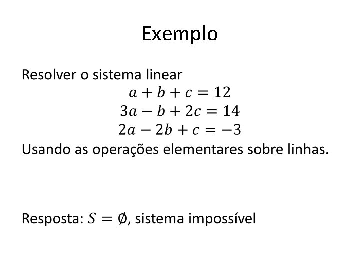 Exemplo • 