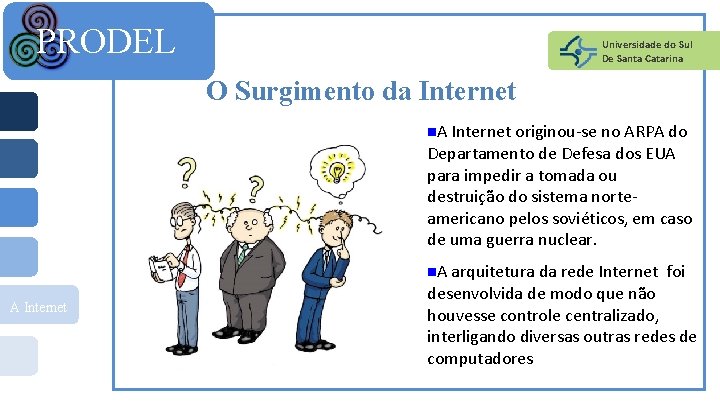 PRODEL Universidade do Sul De Santa Catarina O Surgimento da Internet n. A Internet