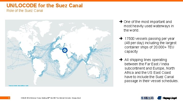 UN/LOCODE for the Suez Canal Role of the Suez Canal One of the most