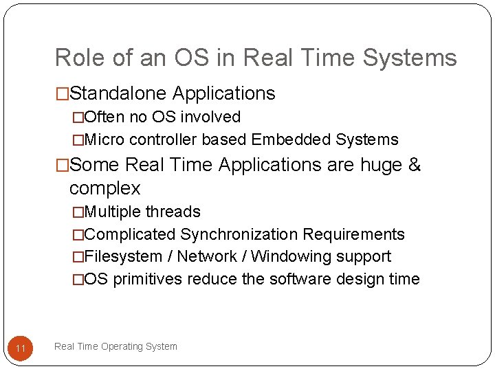 Real Time Operating System Mrs V S Patki
