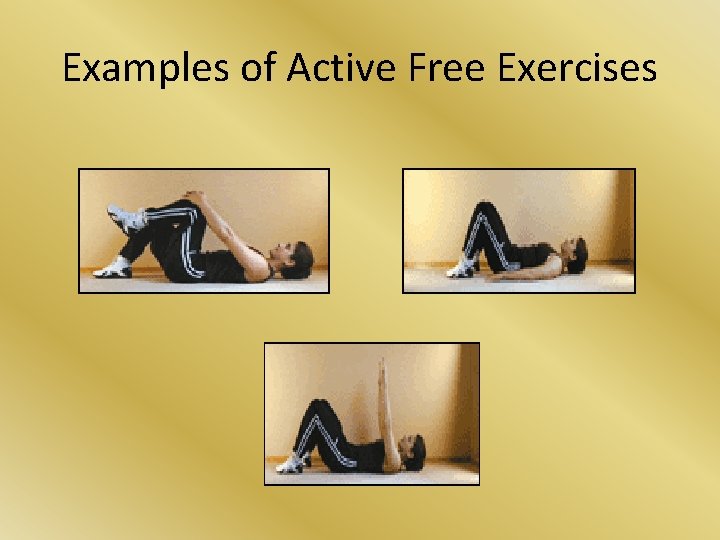 Examples of Active Free Exercises 