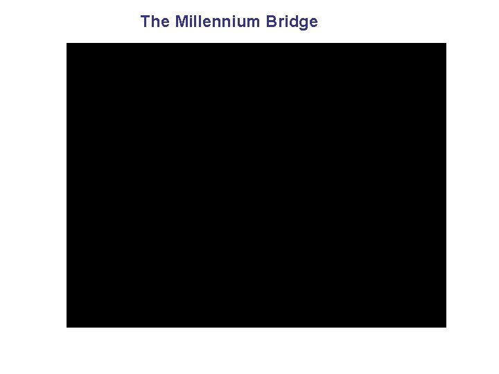 The Millennium Bridge 