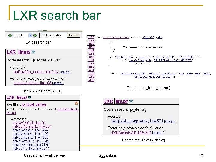 LXR search bar Source of ip_local_deliver() Search results from LXR Search results of ip_defrag
