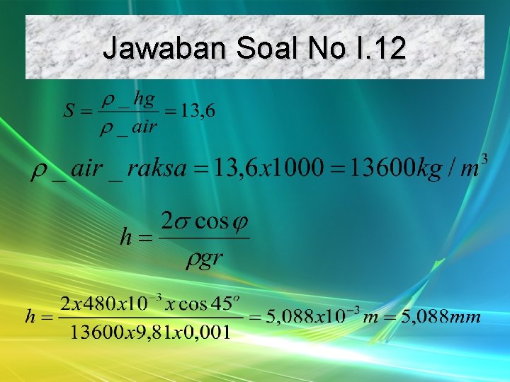 Jawaban Soal No I. 12 Jawaban Soal No I. 12