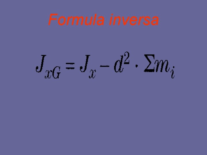Formula inversa 