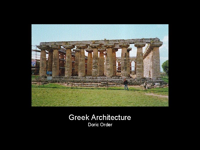 Greek Architecture Doric Order 