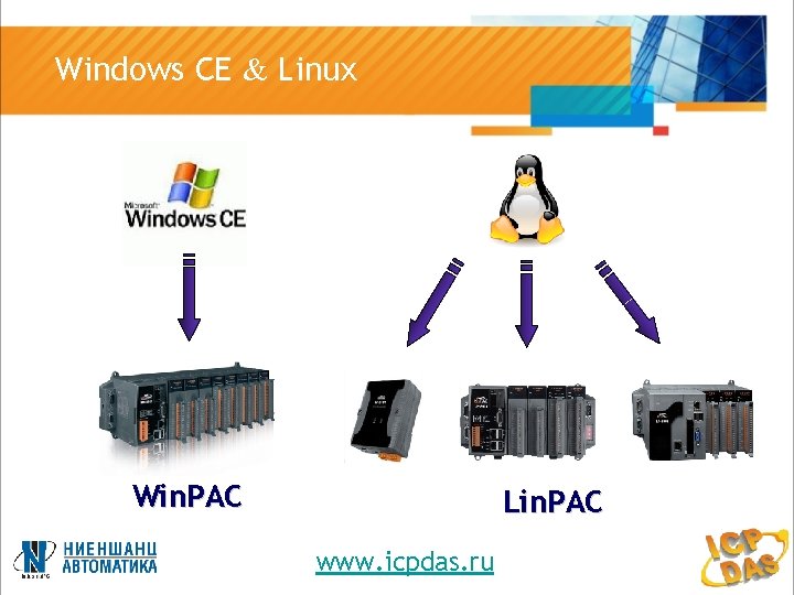 Windows CE & Linux Win. PAC Lin. PAC www. icpdas. ru 