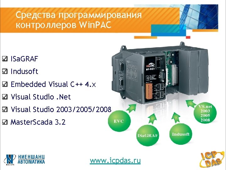 Средства программирования контроллеров Win. PAC ISa. GRAF Indusoft Embedded Visual C++ 4. x Visual