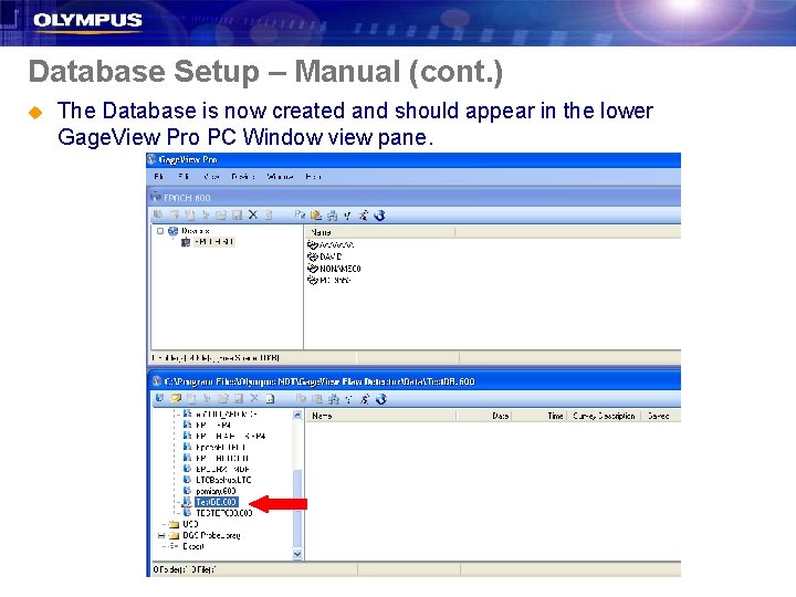 Database Setup – Manual (cont. ) u The Database is now created and should
